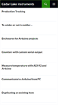 Mobile Screenshot of cedarlakeinstruments.com